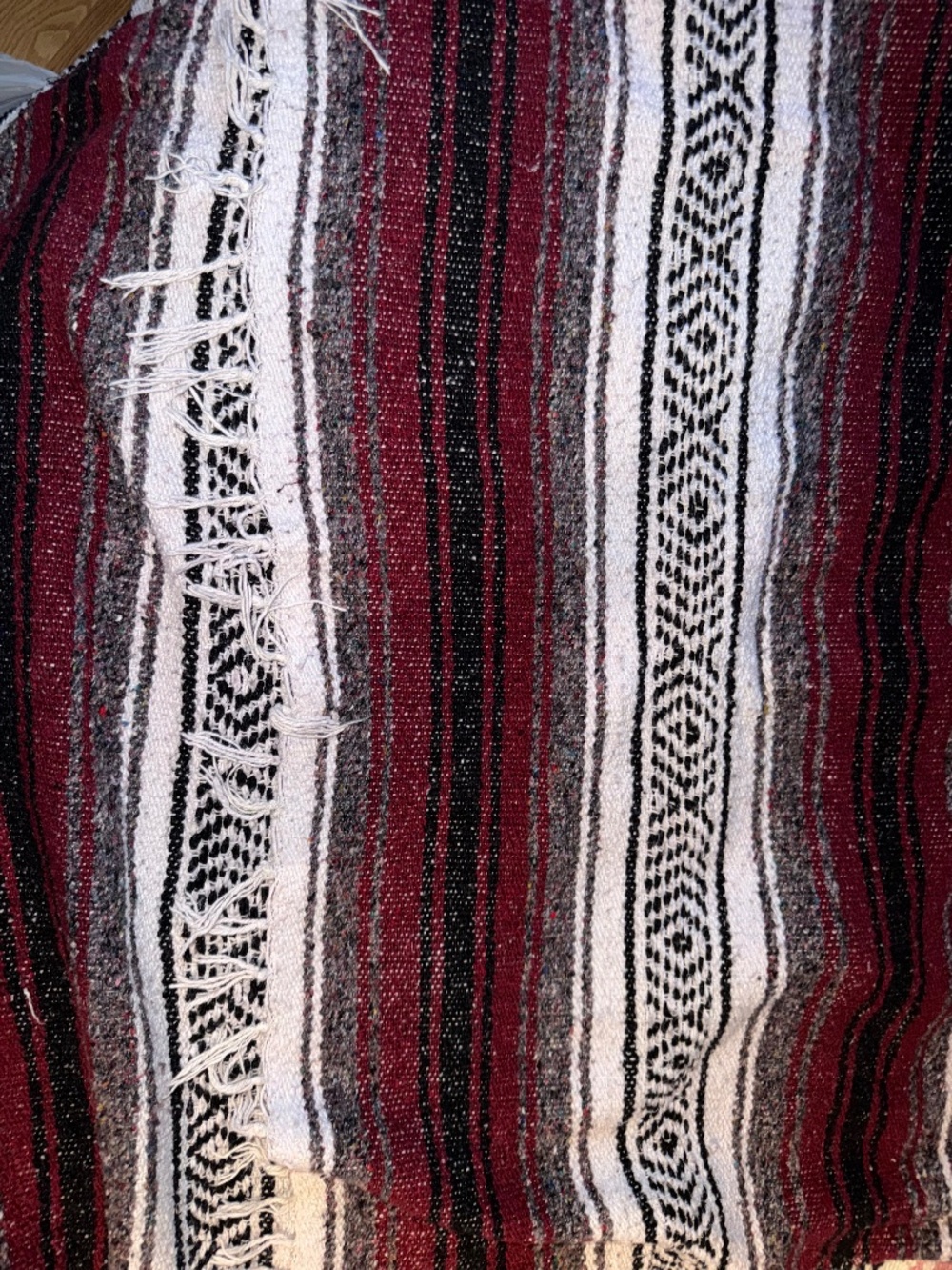 Vintage Canyon Creek Authentic Mexican Falsa Yoga Blanket